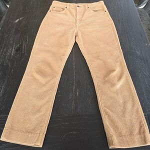 Rag & Bone New York Corduroy Pants Tan Beige Straight Leg Mens Sz 29 Made in USA